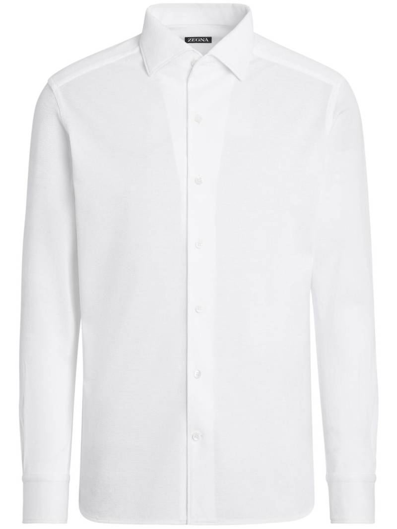 Zegna long-sleeve cotton shirt - White von Zegna