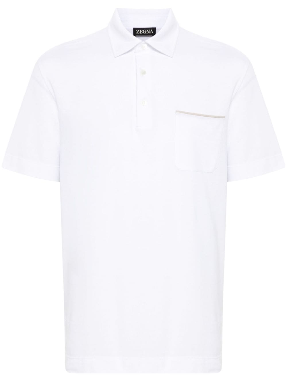 Zegna cotton piqué polo shirt - White von Zegna