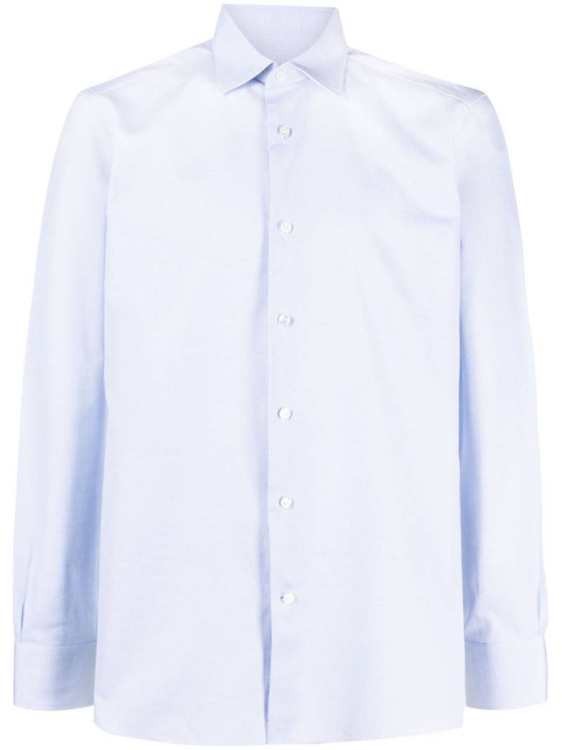 Zegna cotton poplin shirt - Blue von Zegna