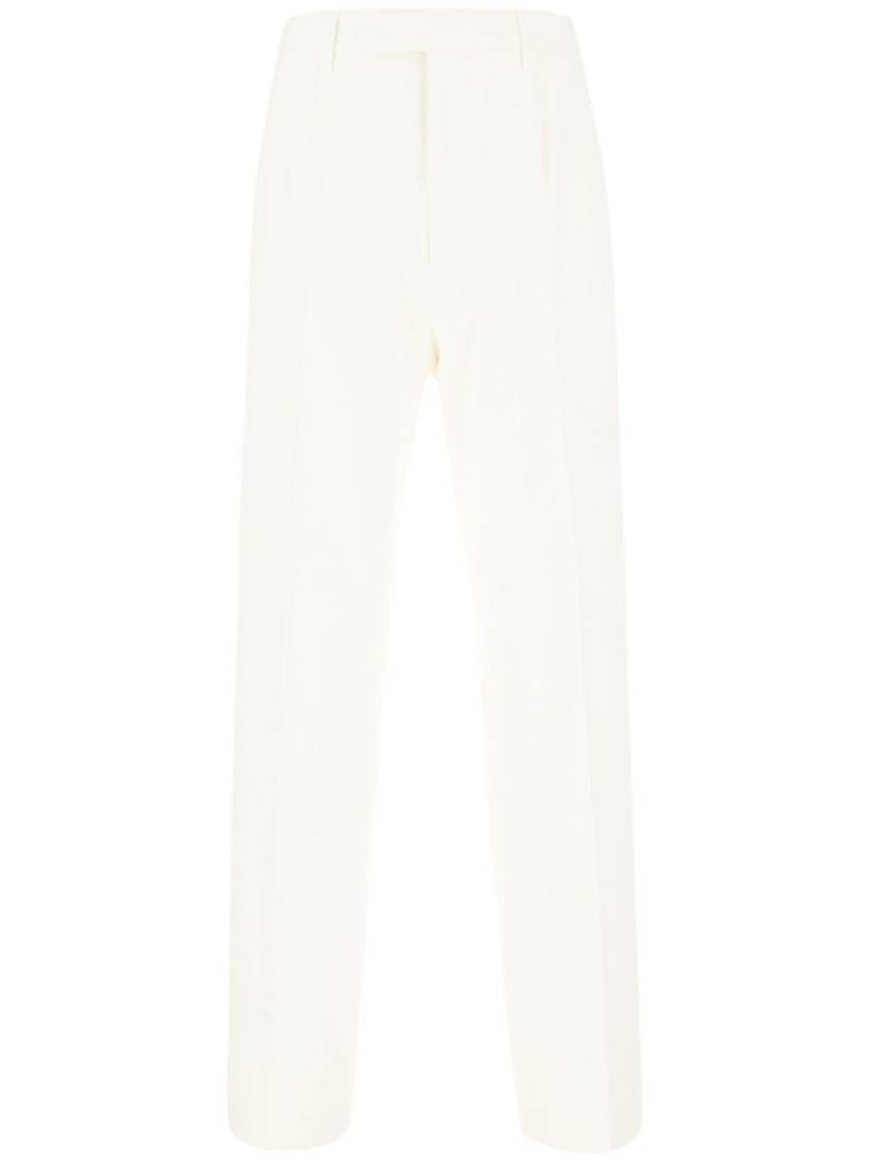 Zegna cotton straight trousers - White von Zegna