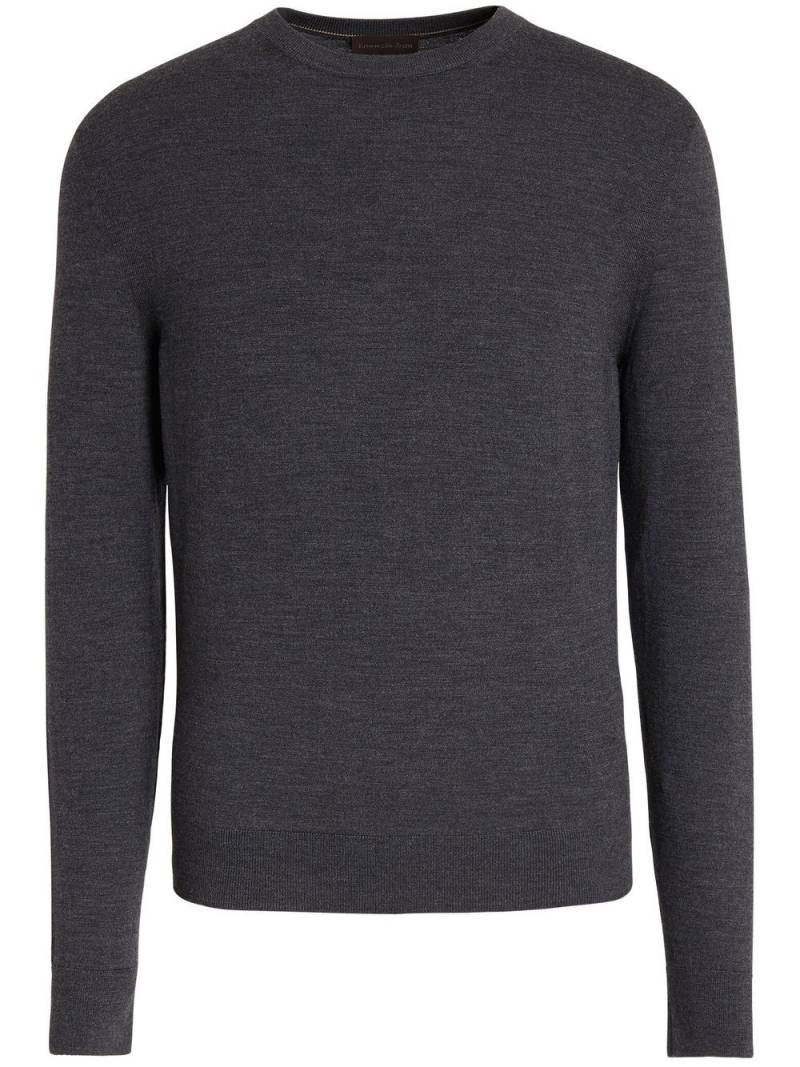 Zegna 12milmil12 crew-neck wool jumper - Grey von Zegna