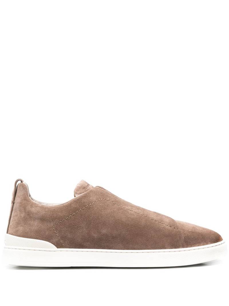 Zegna elasticated slip on sneakers - Brown von Zegna