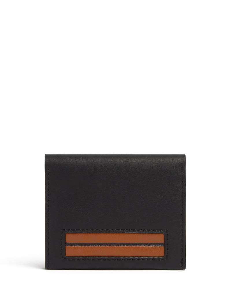 Zegna foldable leather cardholder - Black von Zegna