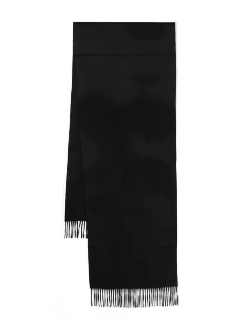 Zegna fringed-edge cashmere scarf - Black von Zegna