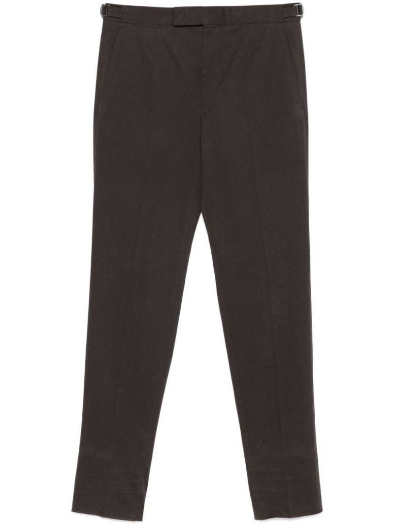 Zegna gabardine-weave trousers - Brown von Zegna