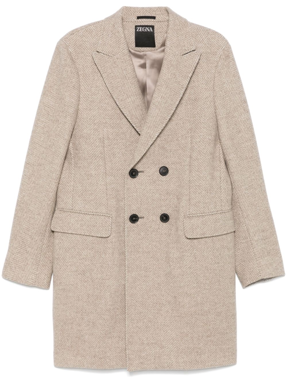 Zegna herringbone coat - Neutrals von Zegna