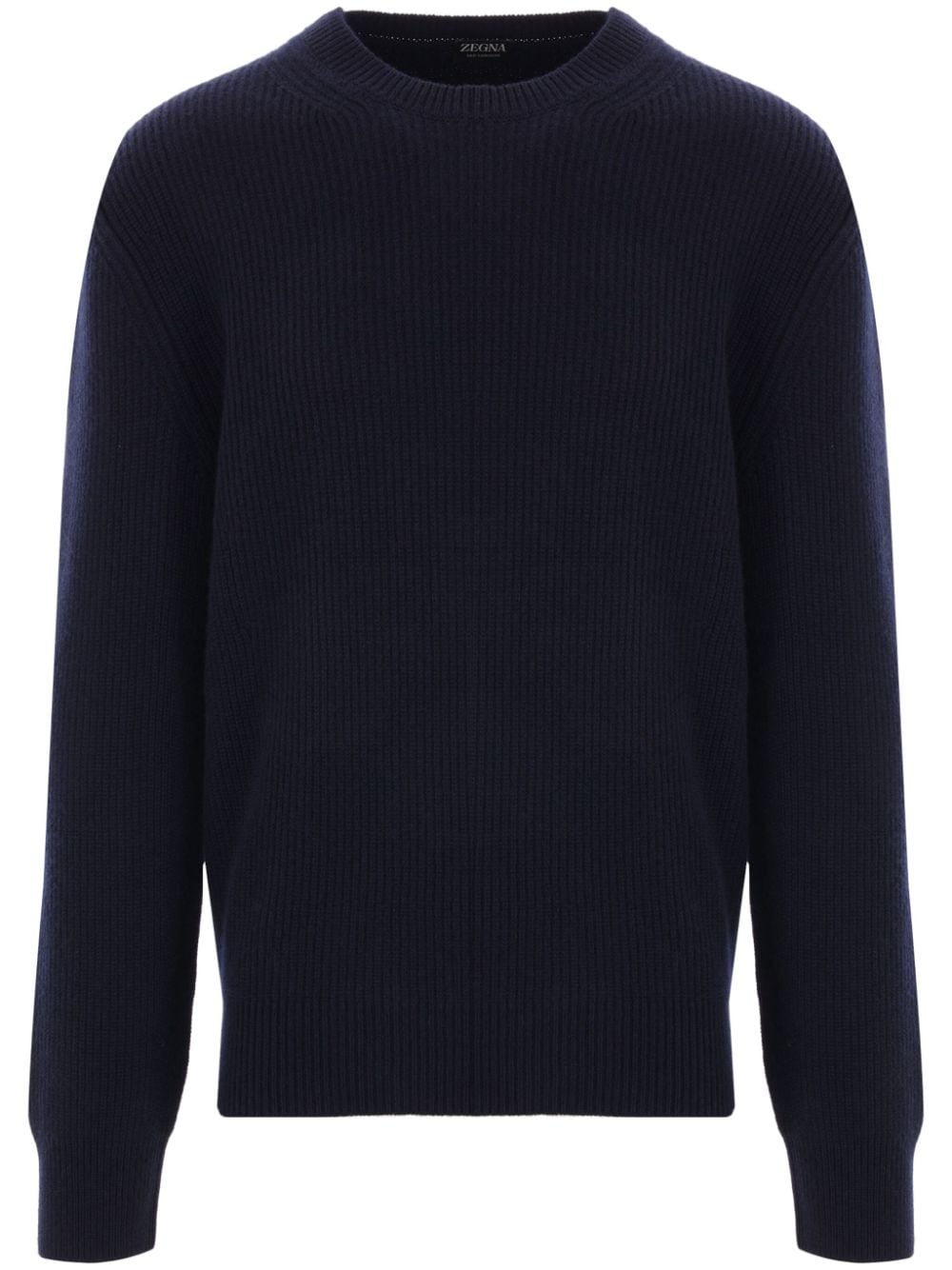 Zegna knit crew-neck jumper - Blue von Zegna