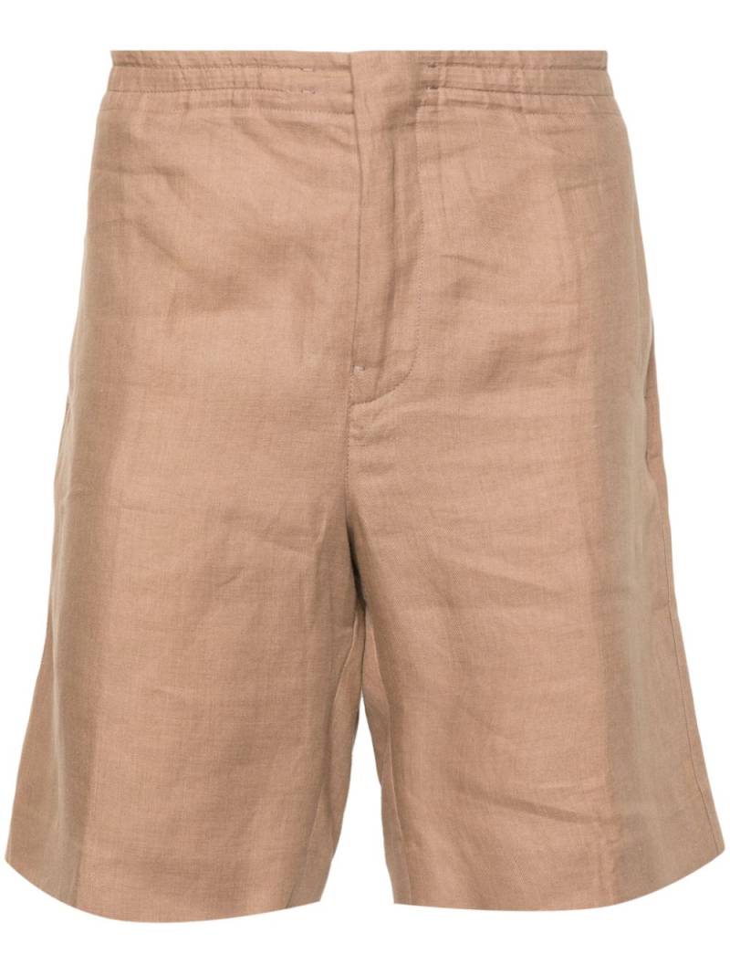 Zegna linen straight-leg shorts - Brown von Zegna