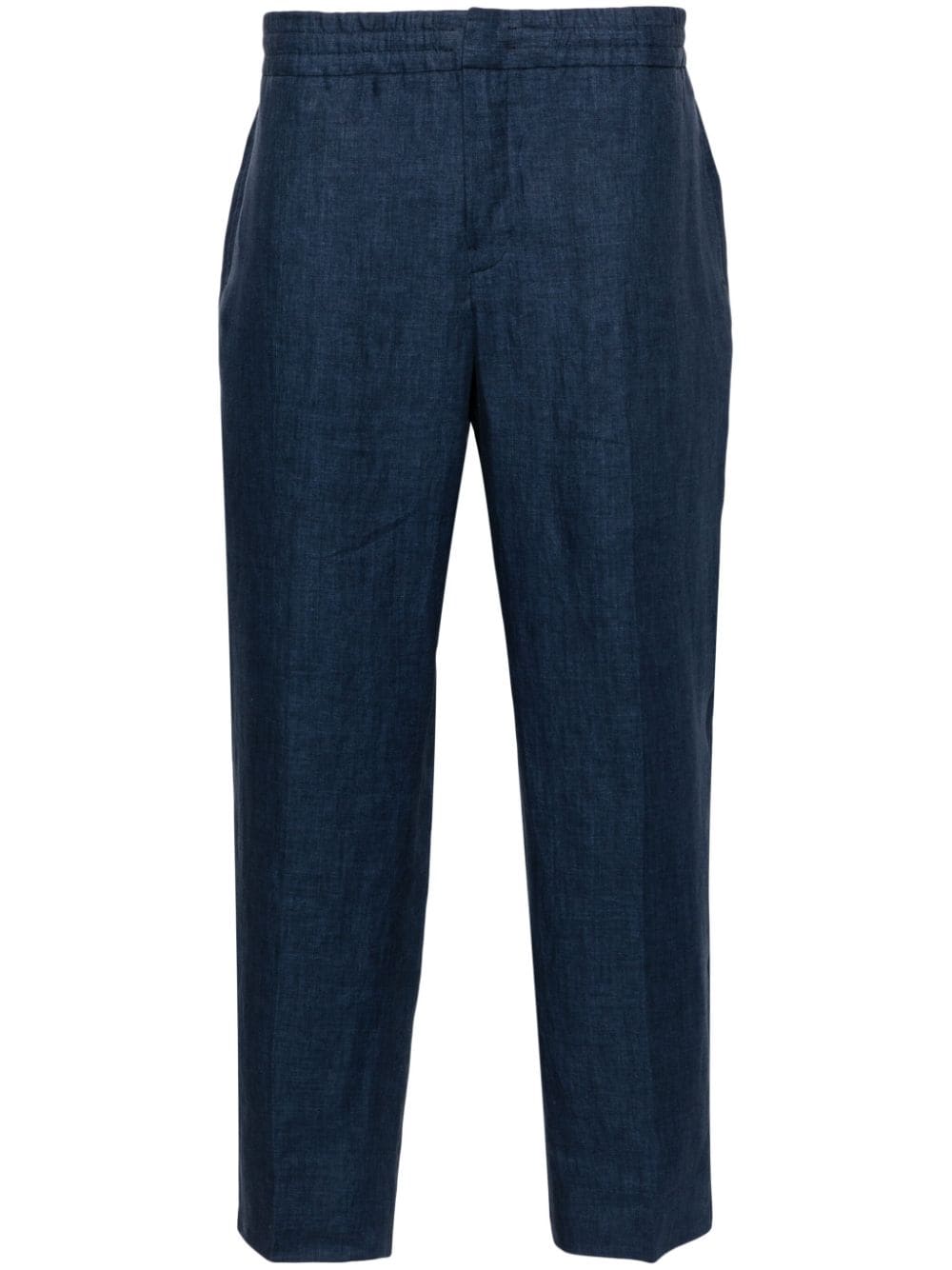 Zegna linen straight-leg trousers - Blue von Zegna