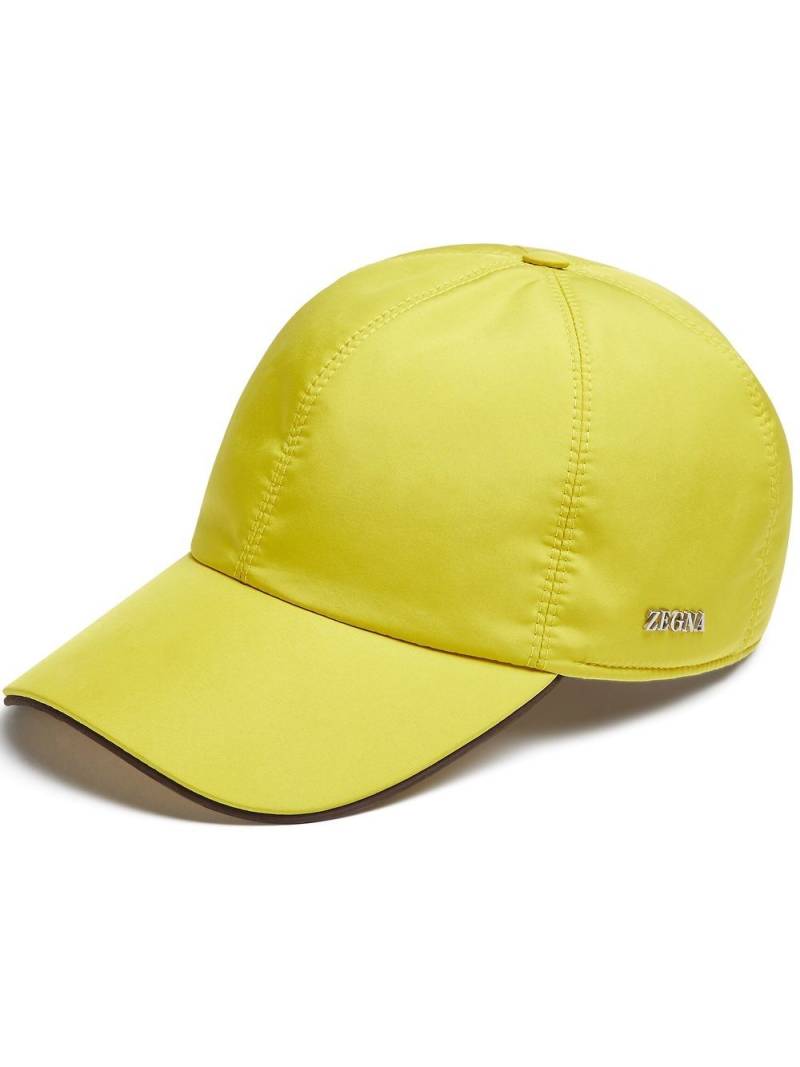 Zegna logo-appliqué baseball cap - Yellow von Zegna