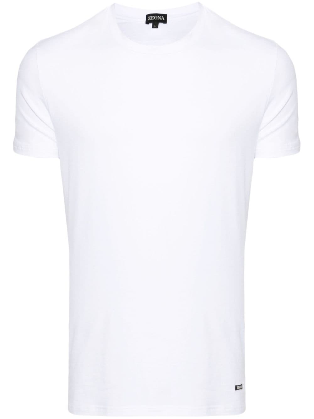 Zegna logo-patch jersey T-shirt - White von Zegna