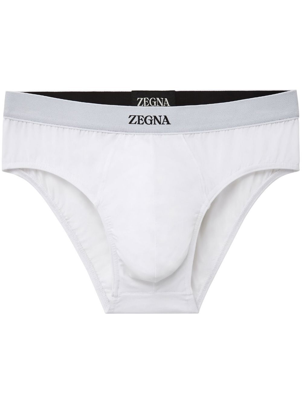 Zegna logo-print cotton midi briefs - White von Zegna