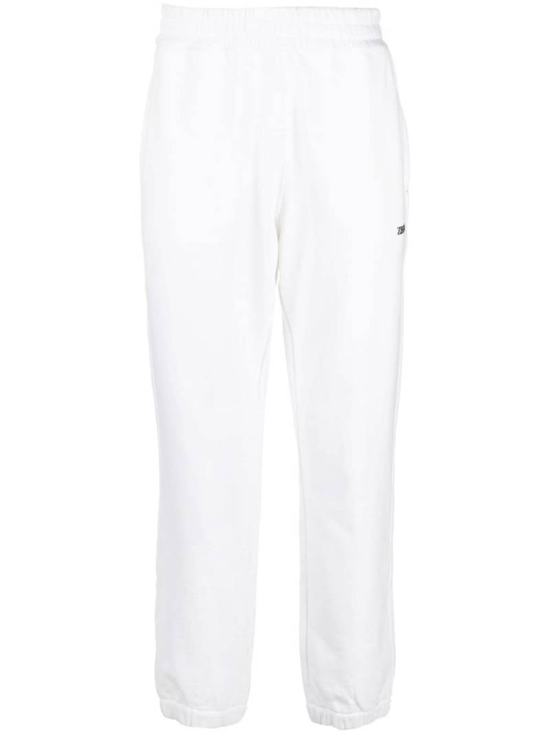 Zegna logo-print cotton track pants - White von Zegna