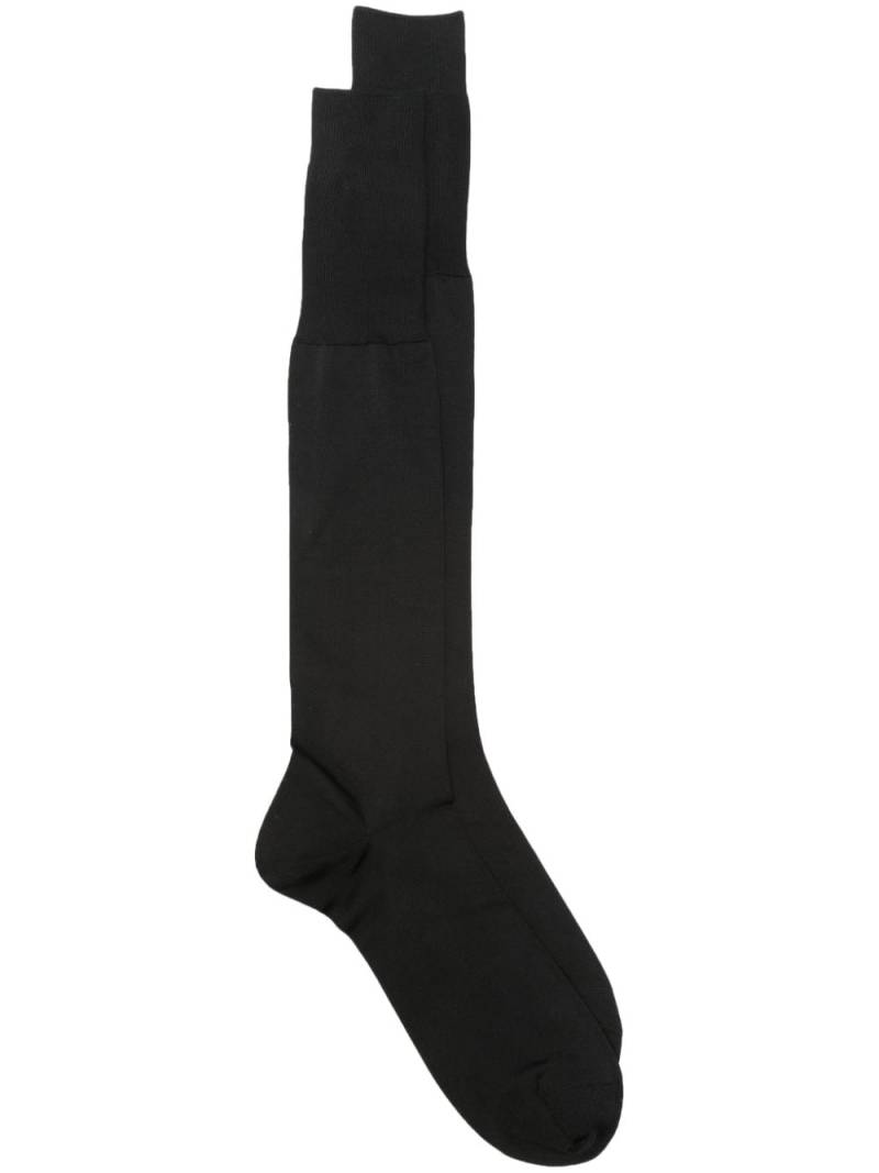 Zegna logo-print socks - Black von Zegna