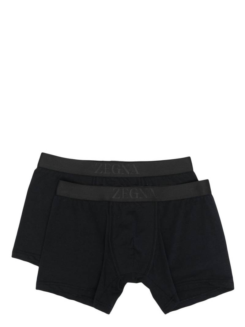 Zegna logo-waistband boxers set of 2 - Black von Zegna