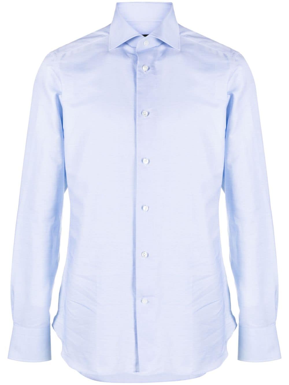 Zegna long-sleeve cotton shirt - Blue von Zegna