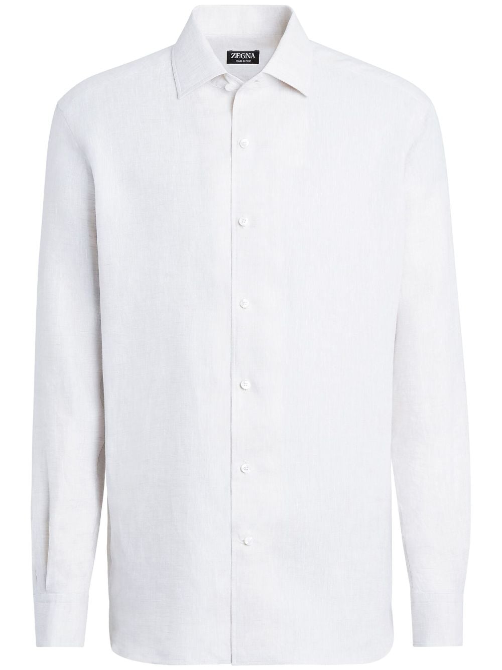 Zegna long-sleeve linen shirt - White von Zegna