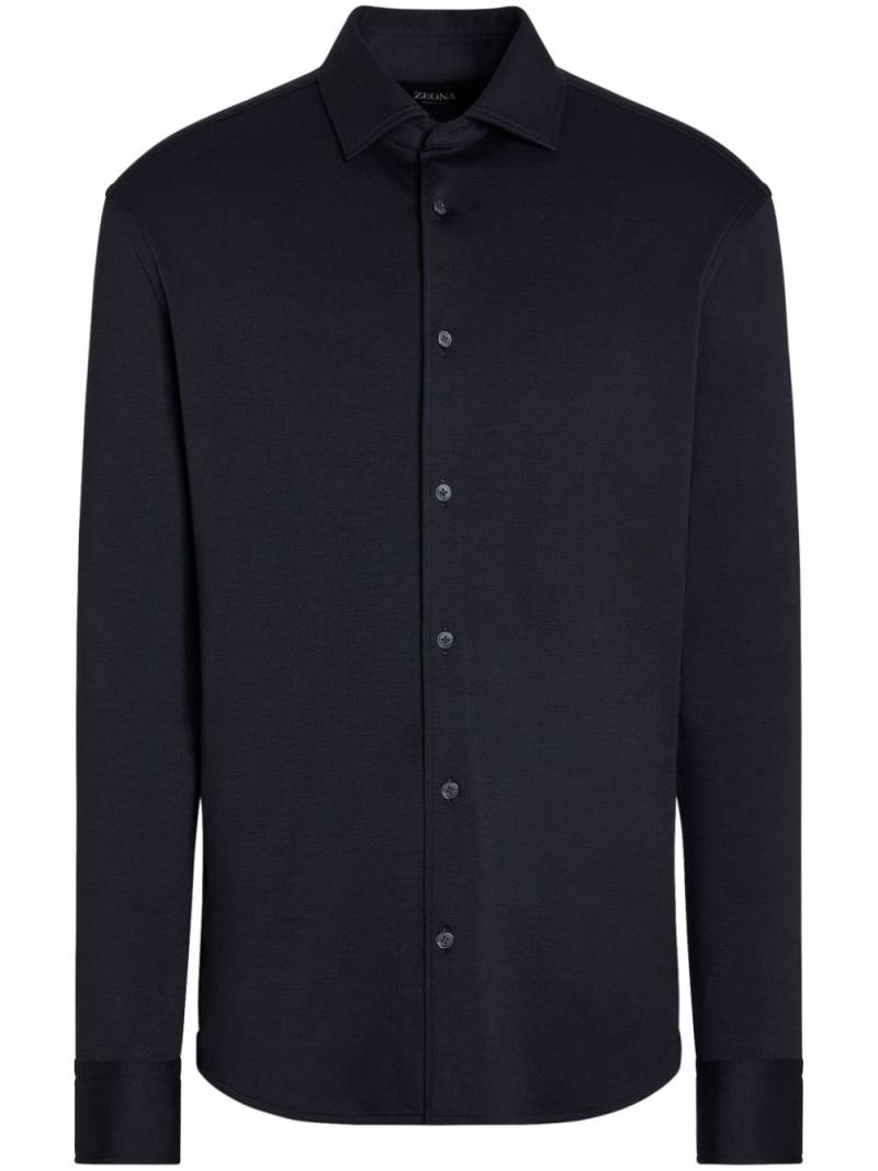 Zegna long-sleeve shirt - Blue von Zegna