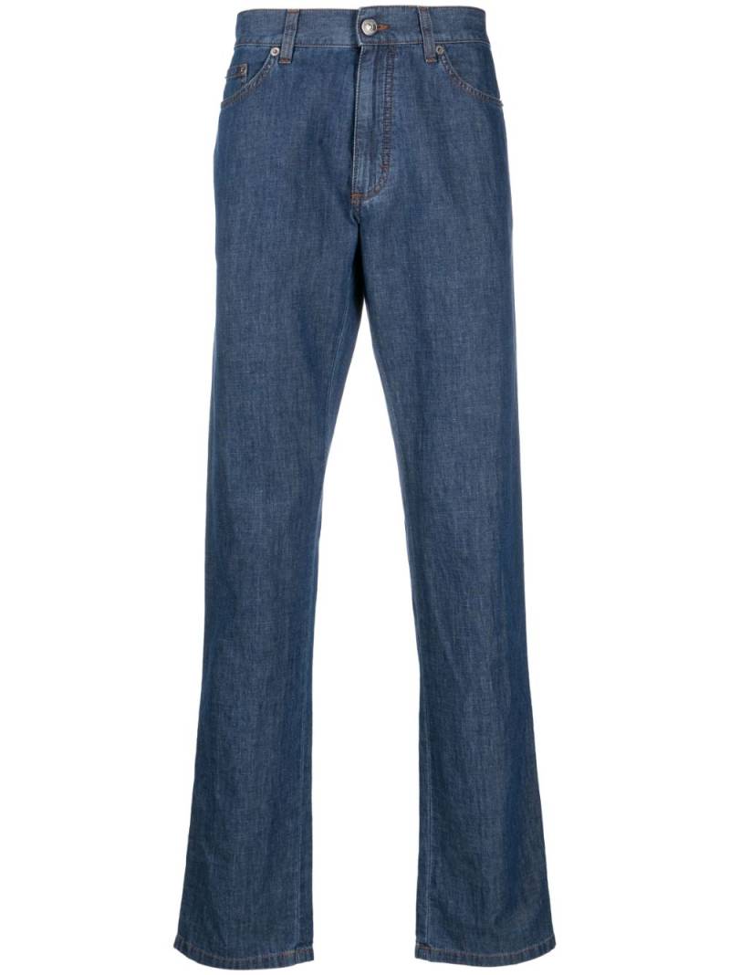 Zegna low-rise straight-leg jeans - Blue von Zegna