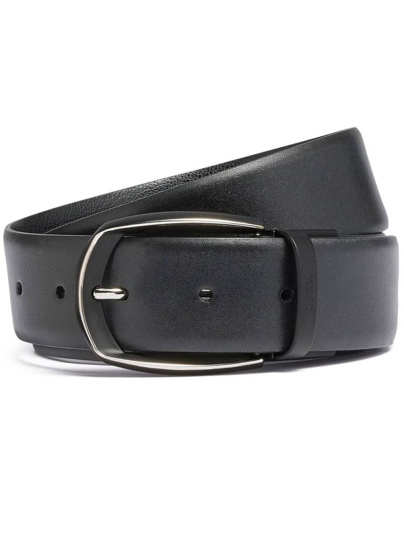 Zegna reversible leather belt - Black von Zegna