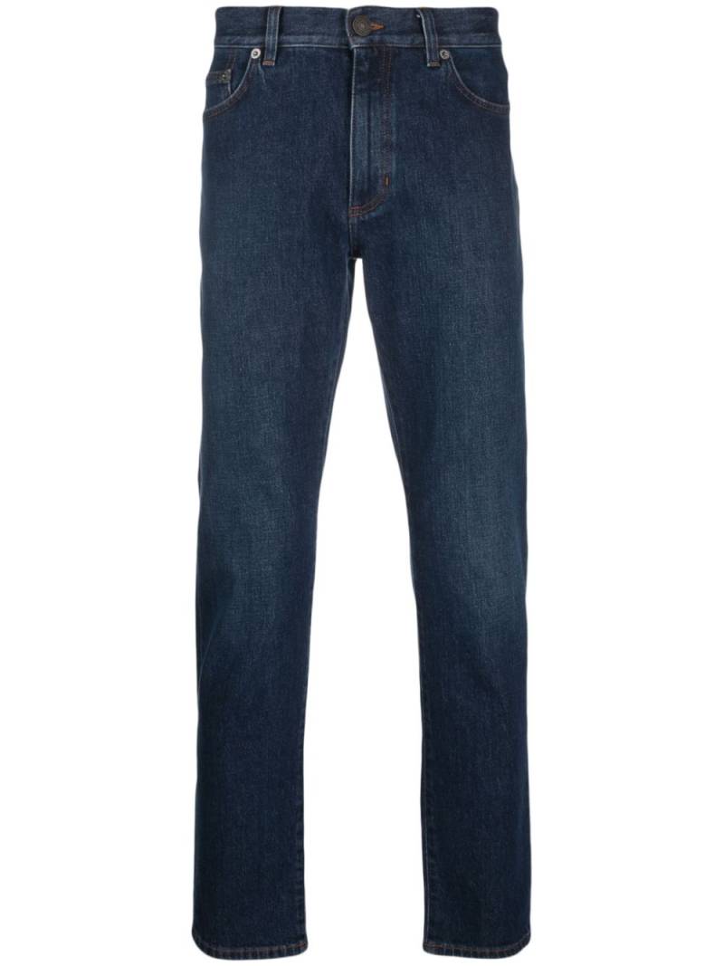 Zegna mid-rise slim-cut stretch-cotton jeans - Blue von Zegna