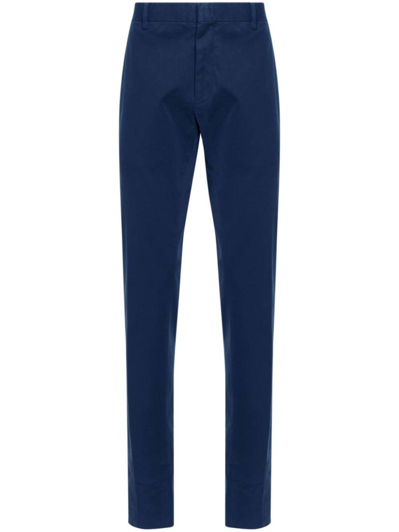 Zegna mid-rise straight-leg chinos - Blue von Zegna