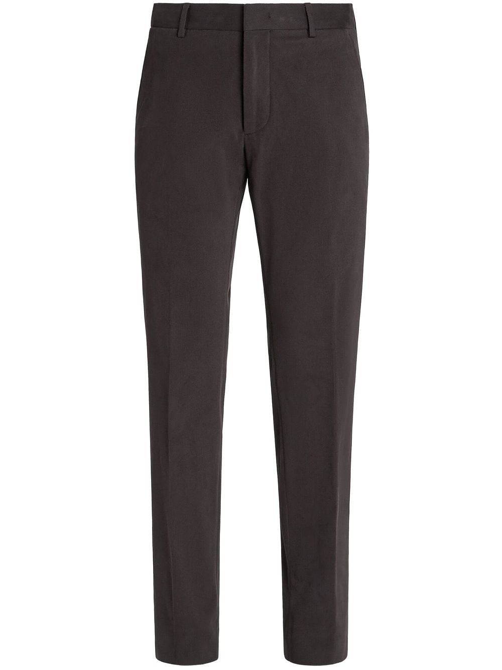 Zegna mid-rise cotton trousers - Brown von Zegna