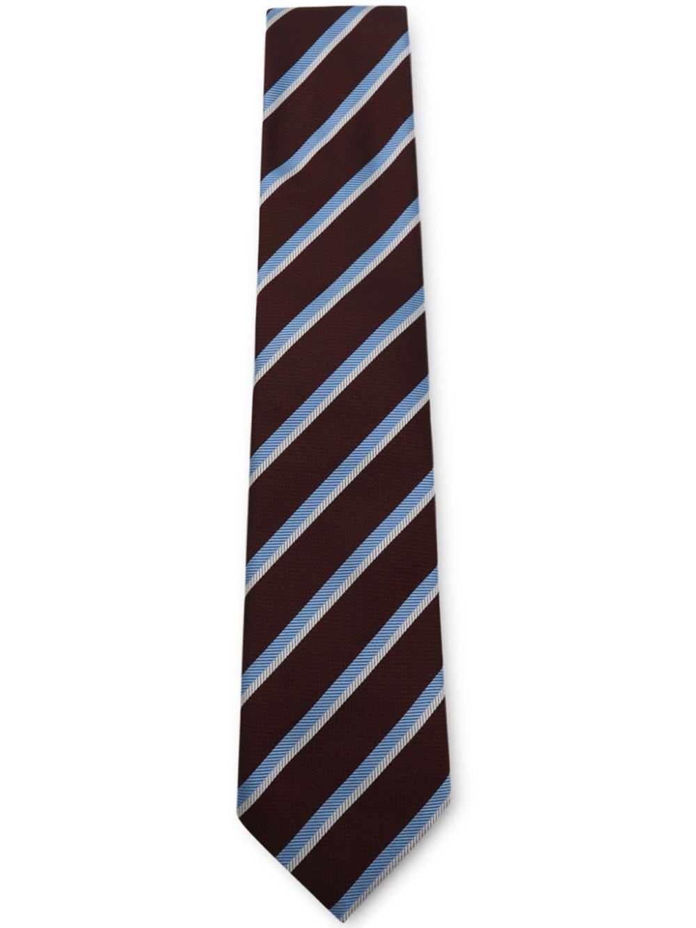 Zegna patterned-jacquard tie - Blue von Zegna