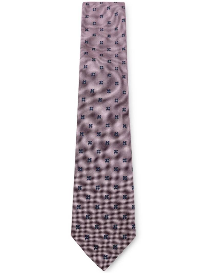 Zegna patterned-jacquard tie - Pink von Zegna