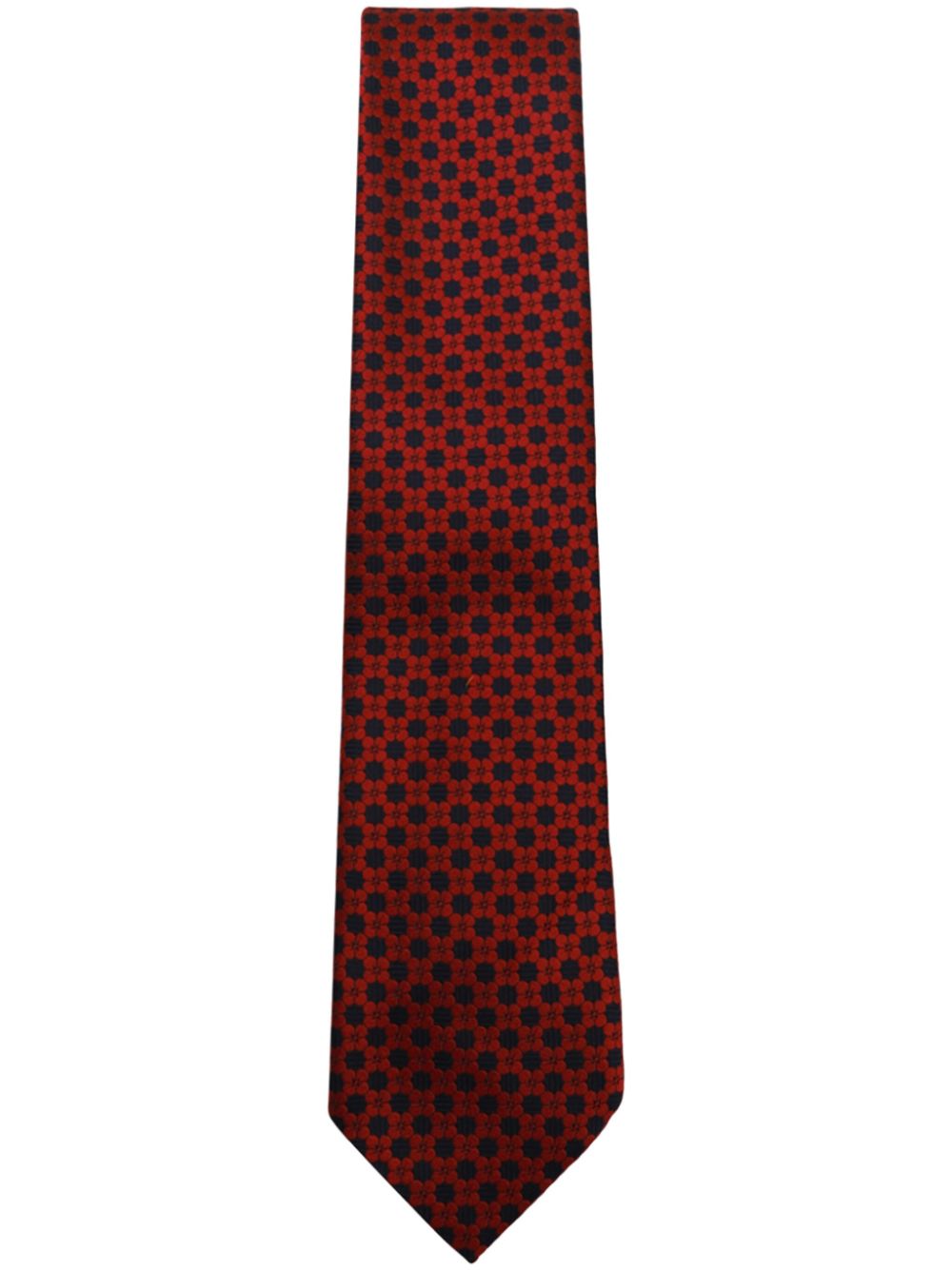 Zegna patterned-jacquard tie - Red von Zegna