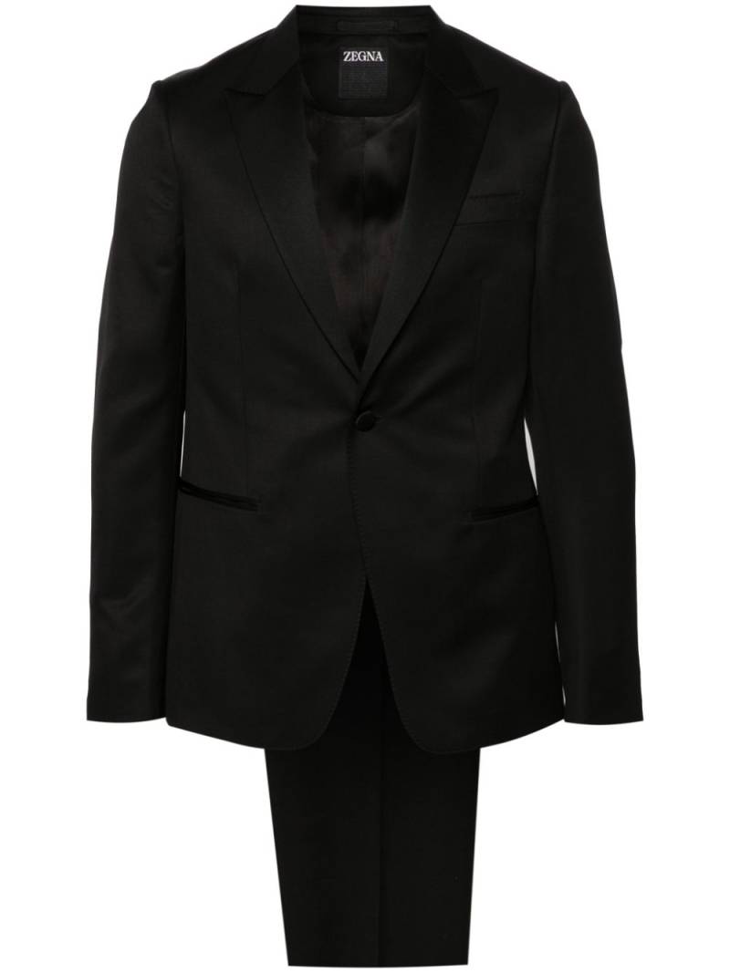 Zegna peak-lapels single-breasted suit - Black von Zegna