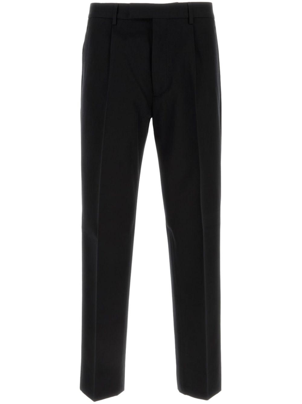 Zegna pressed-crease straight-leg trousers - Black von Zegna