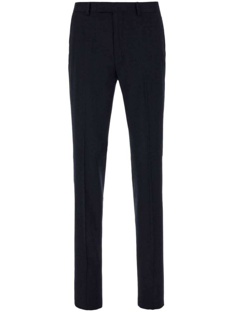 Zegna pressed-crease tapered trousers - Blue von Zegna