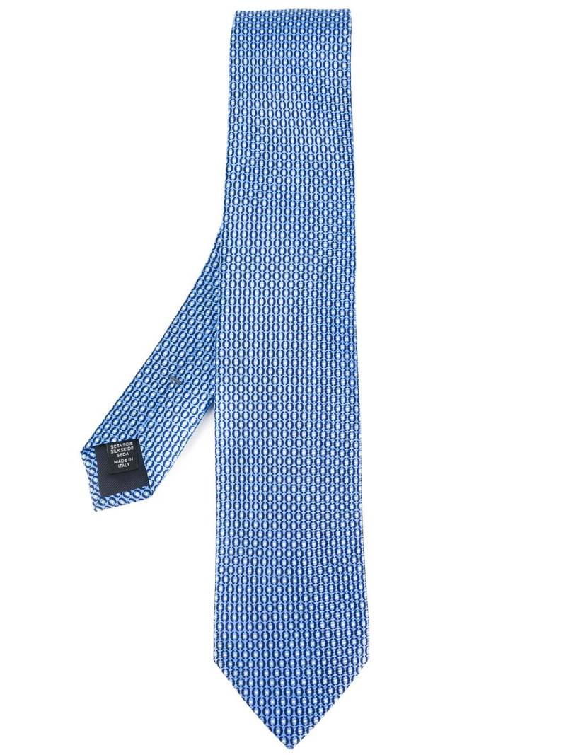 Zegna print tie - Blue von Zegna