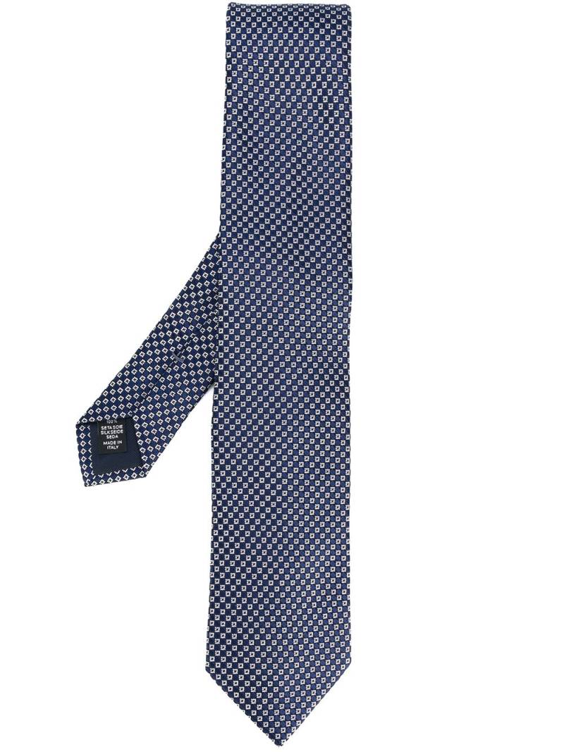 Zegna printed tie - Blue von Zegna