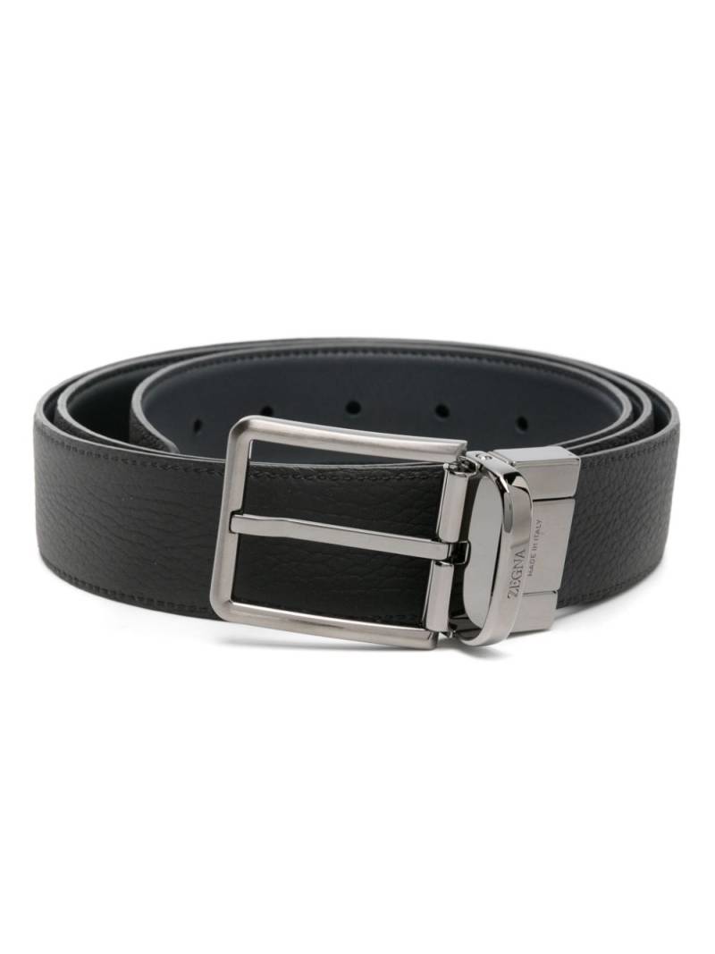 Zegna reversible leather belt - Blue von Zegna