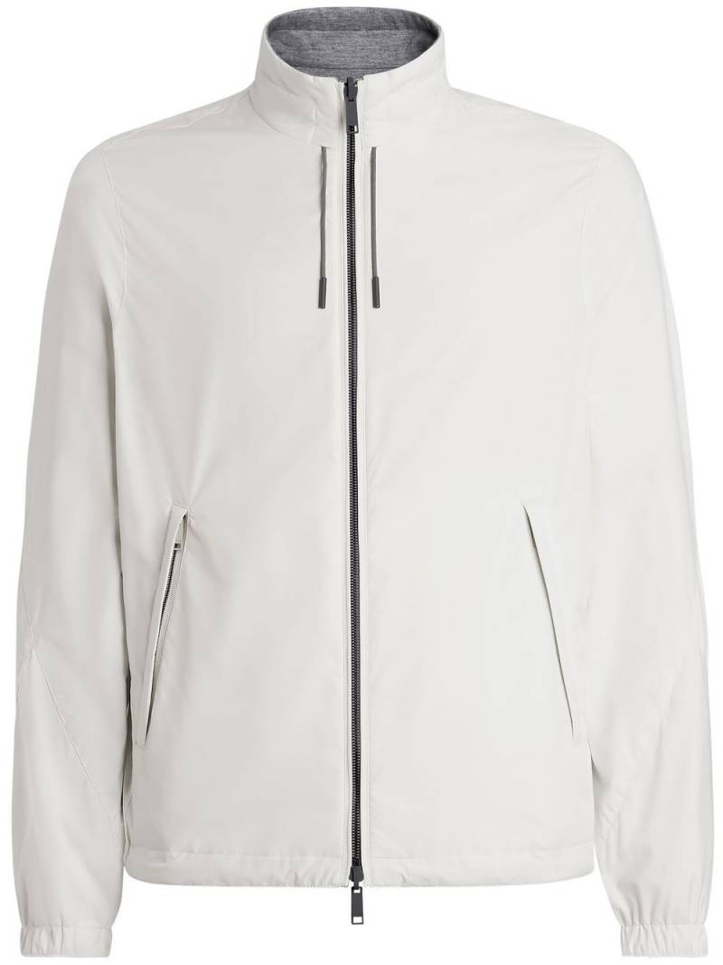 Zegna reversible zip-up blouson - White von Zegna