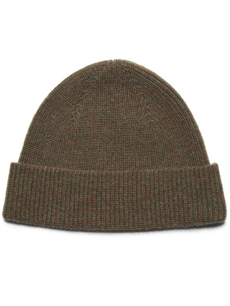 Zegna ribbed-knit beanie - Green von Zegna