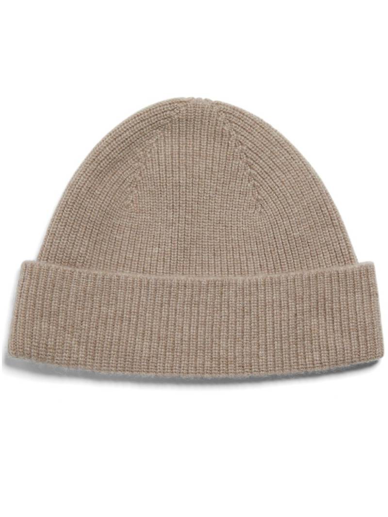 Zegna ribbed-knit beanie - Neutrals von Zegna