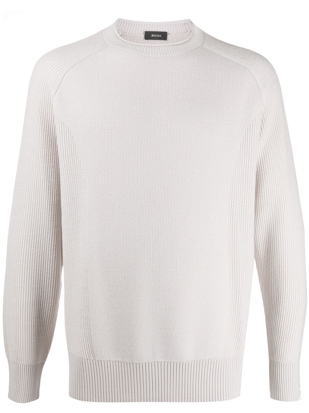 Zegna ribbed knit jumper - Neutrals von Zegna