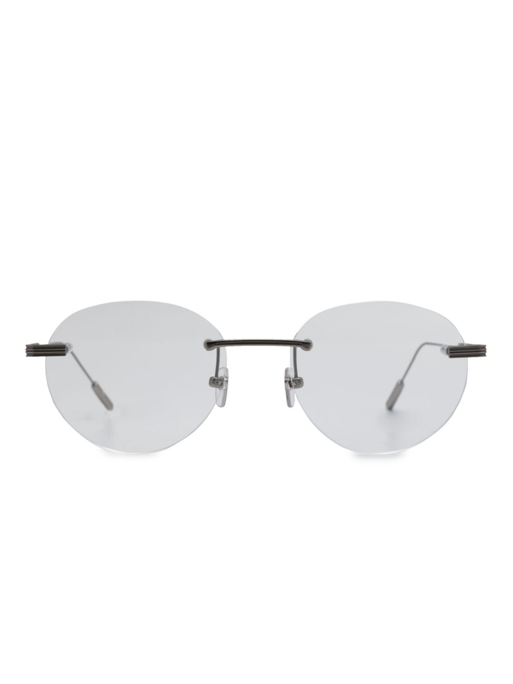 Zegna rimless round-frame glasses - Silver von Zegna