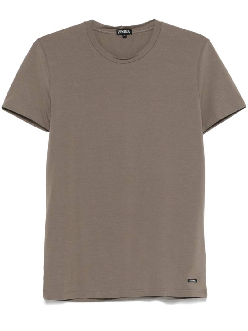 Zegna round-neck T-shirt - Brown von Zegna