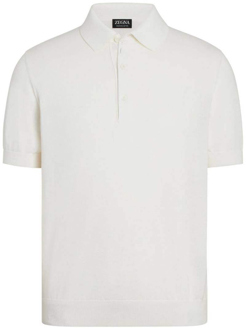 Zegna cotton polo shirt - White von Zegna