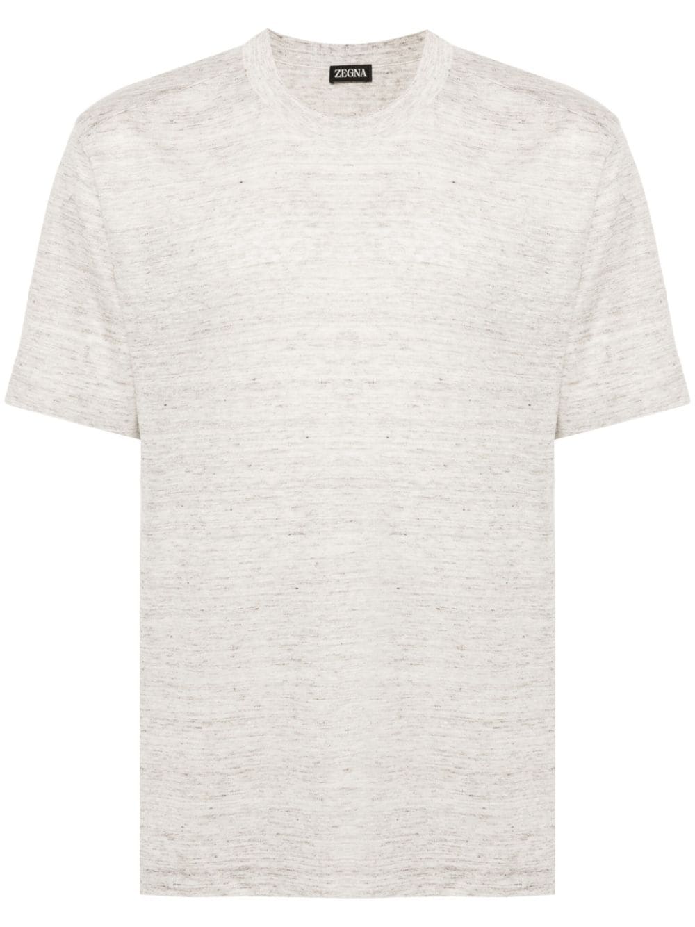 Zegna short-sleeve linen T-shirt - Neutrals von Zegna