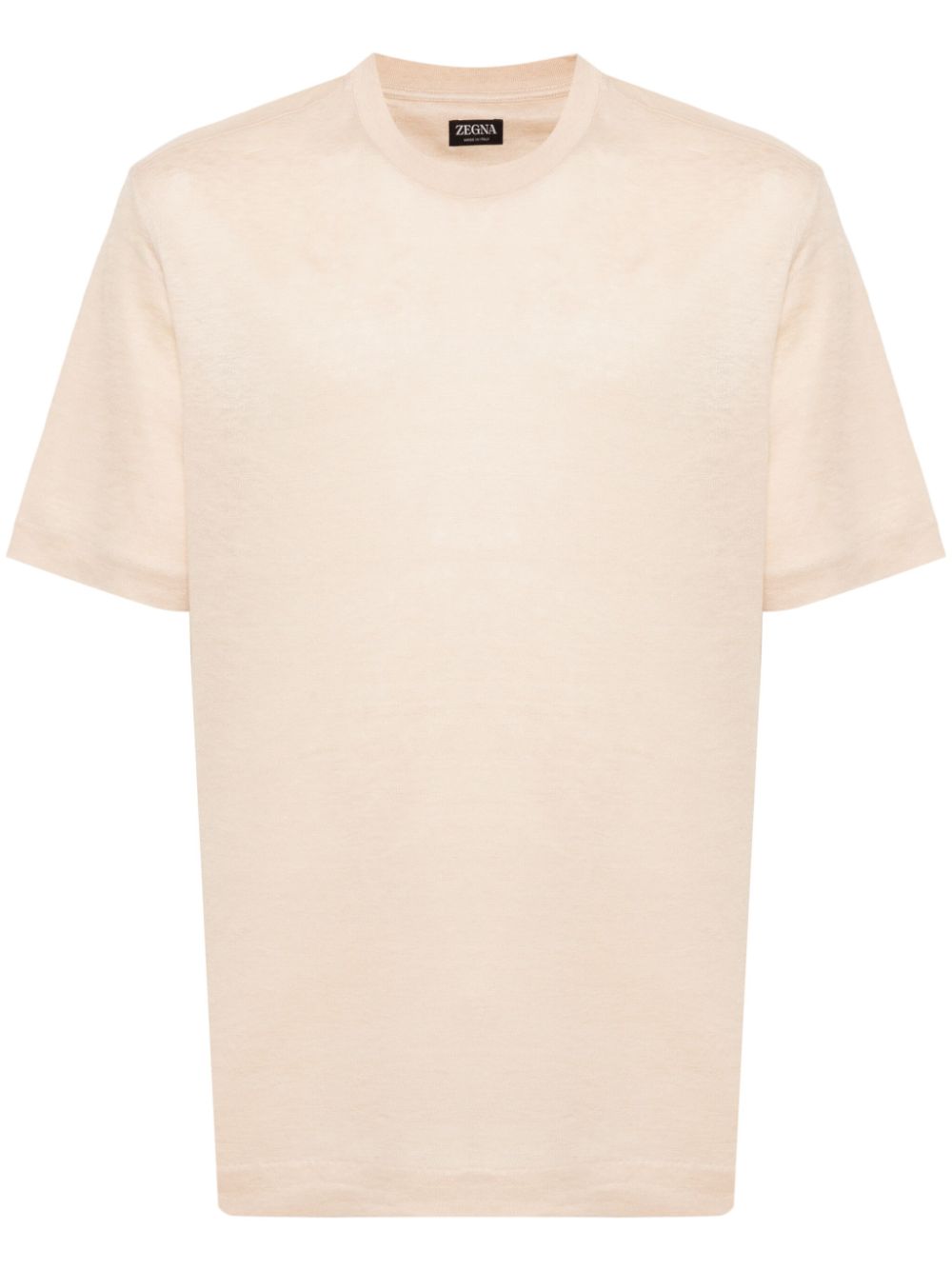 Zegna short-sleeve linen T-shirt - Neutrals von Zegna