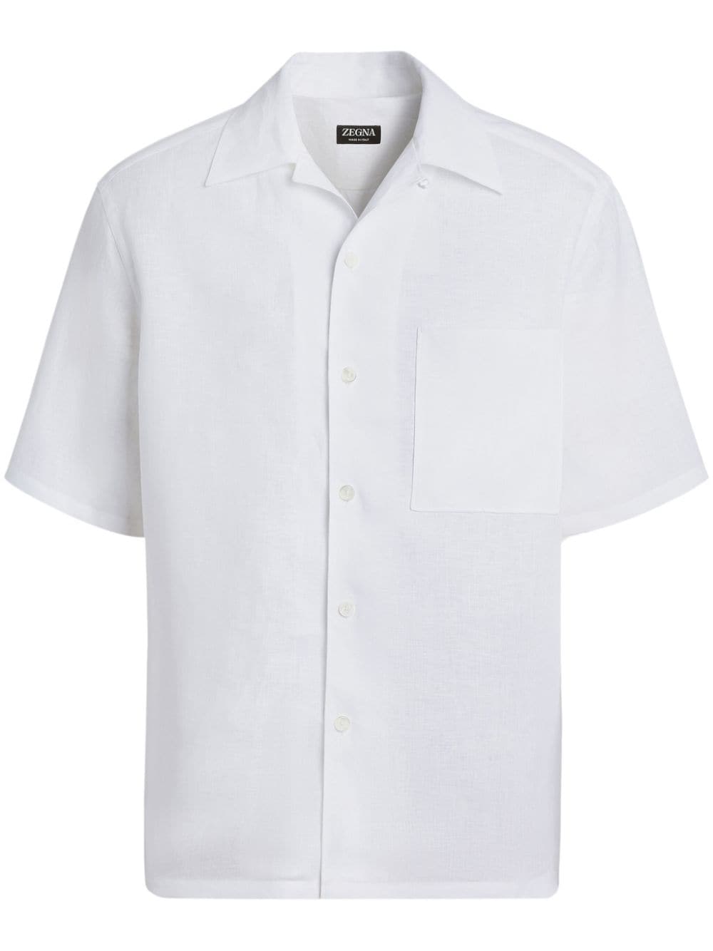 Zegna short-sleeve linen shirt - White von Zegna