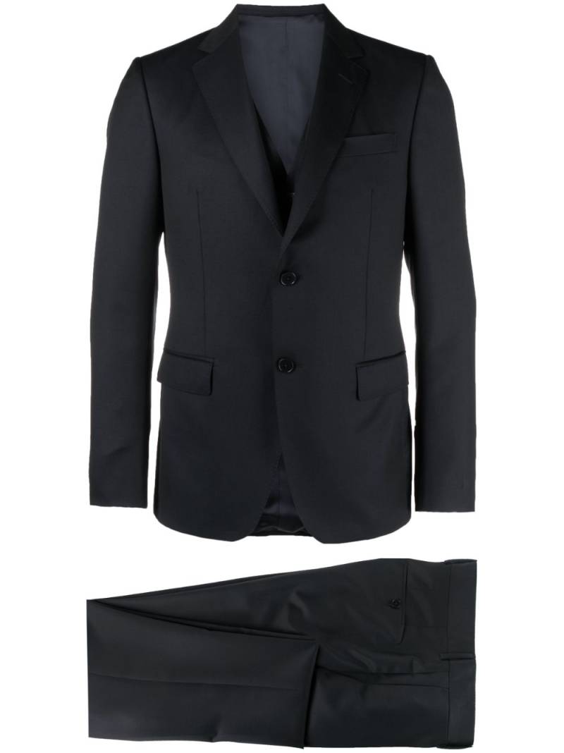 Zegna single-breasted three-piece suit - Blue von Zegna