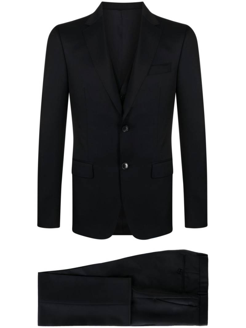 Zegna single-breasted wool-blend suit - Blue von Zegna