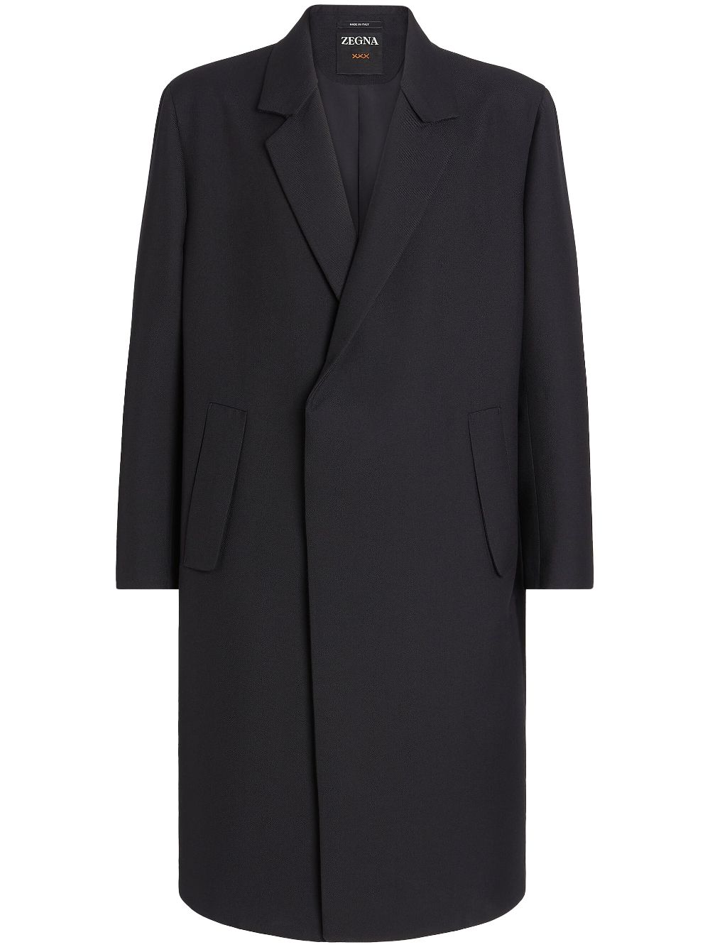 Zegna double-breasted wool-blend coat - Blue von Zegna