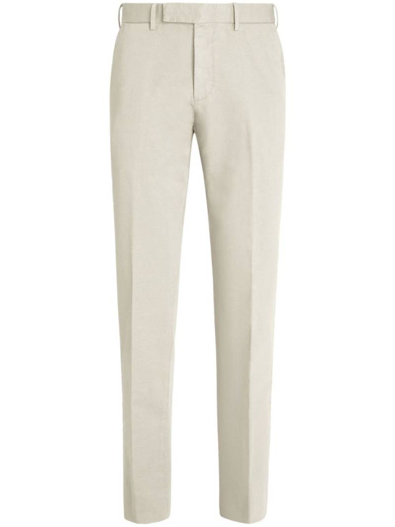 Zegna slim-fit chino trousers - Neutrals von Zegna